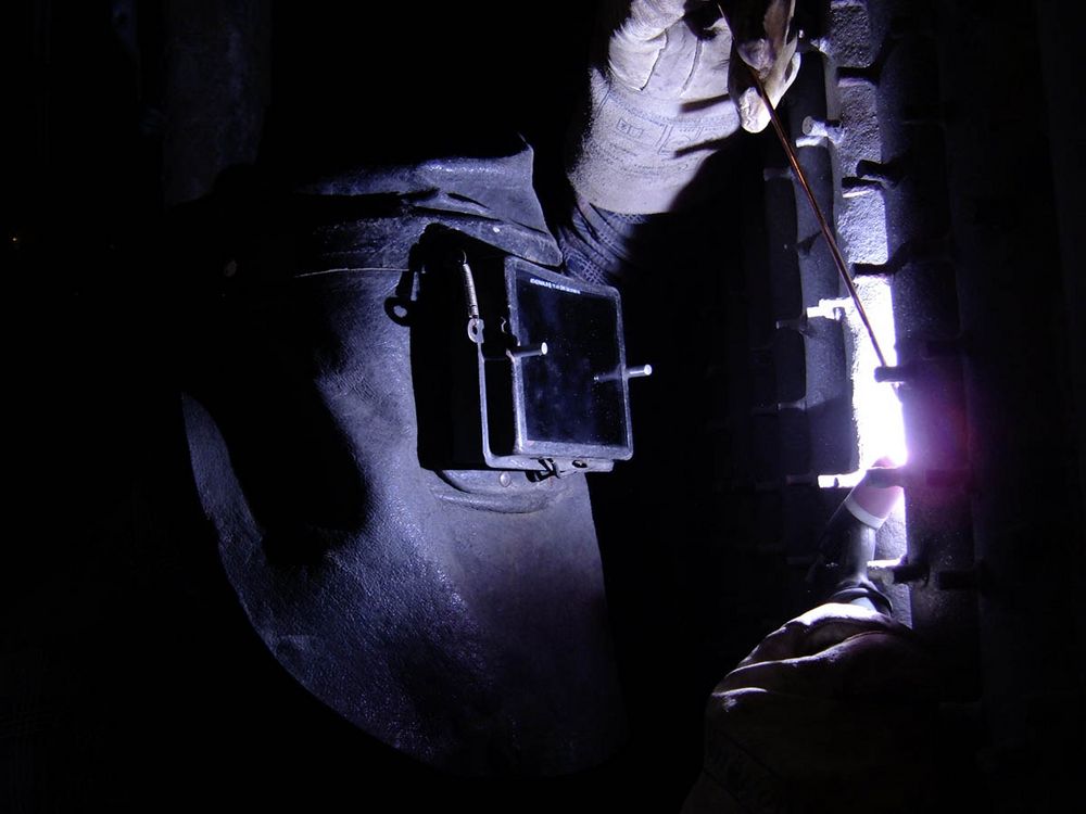 Reparatur Verdampferwand