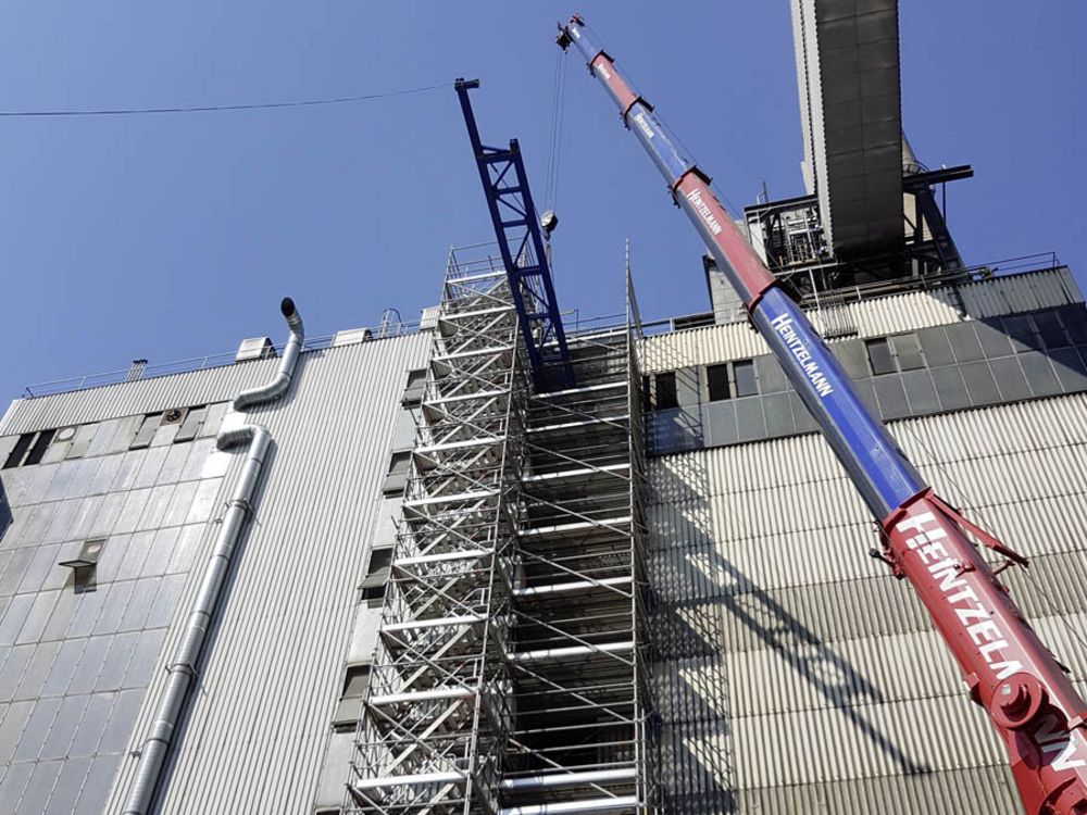 Stahlbaumontage von 0m bis 40m