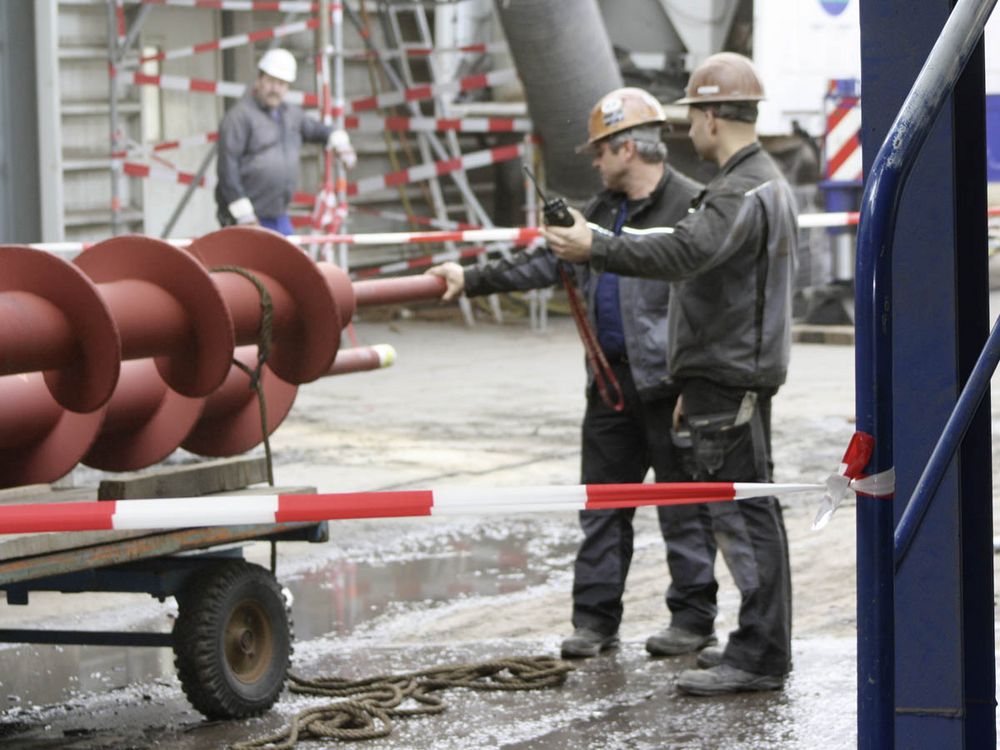 Vor Ort Schnecken-Monatage