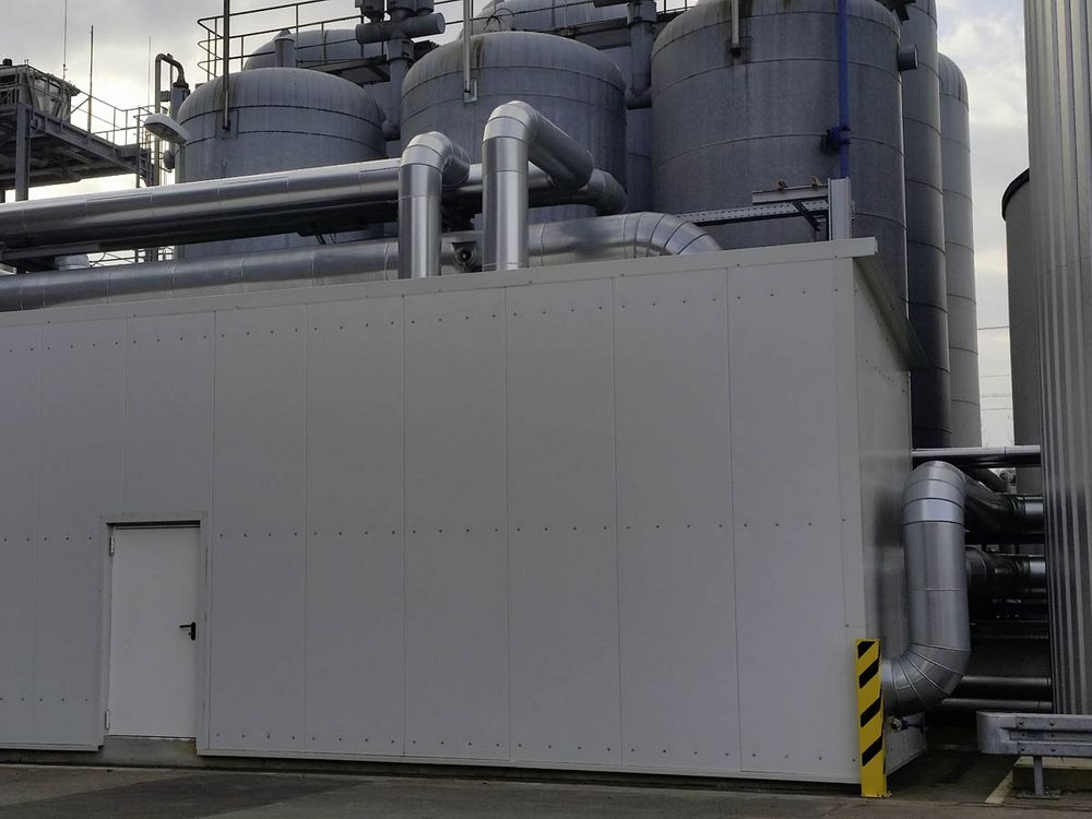 Einhausung Fernwärmestation