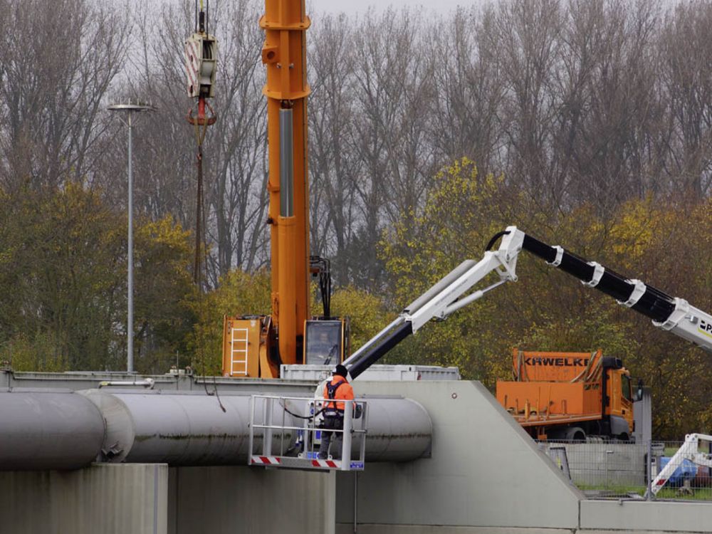 Klärwerk Montagearbeiten