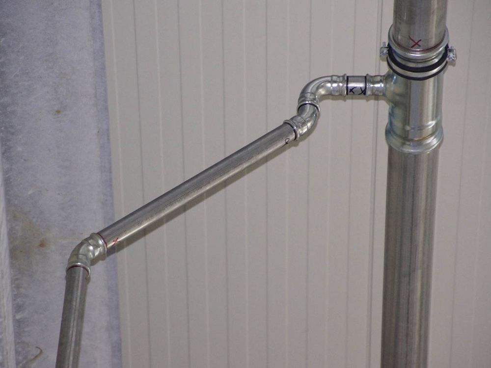 Pressfitting Rohrleitung