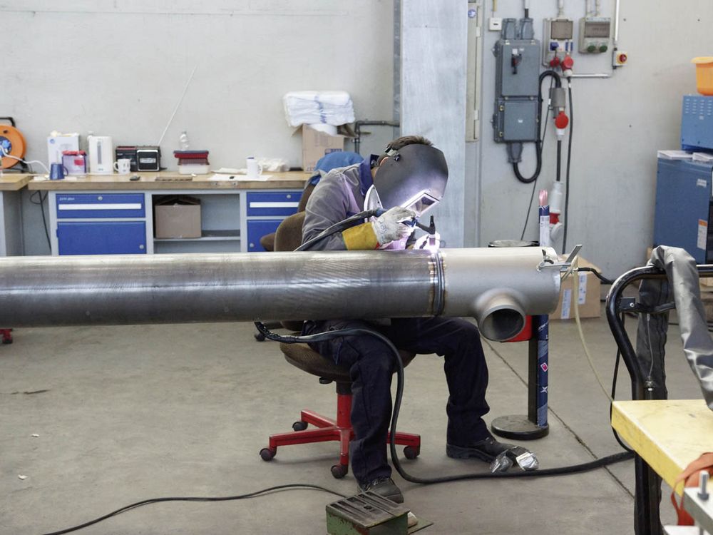Mantelrohre Schweißarbeiten