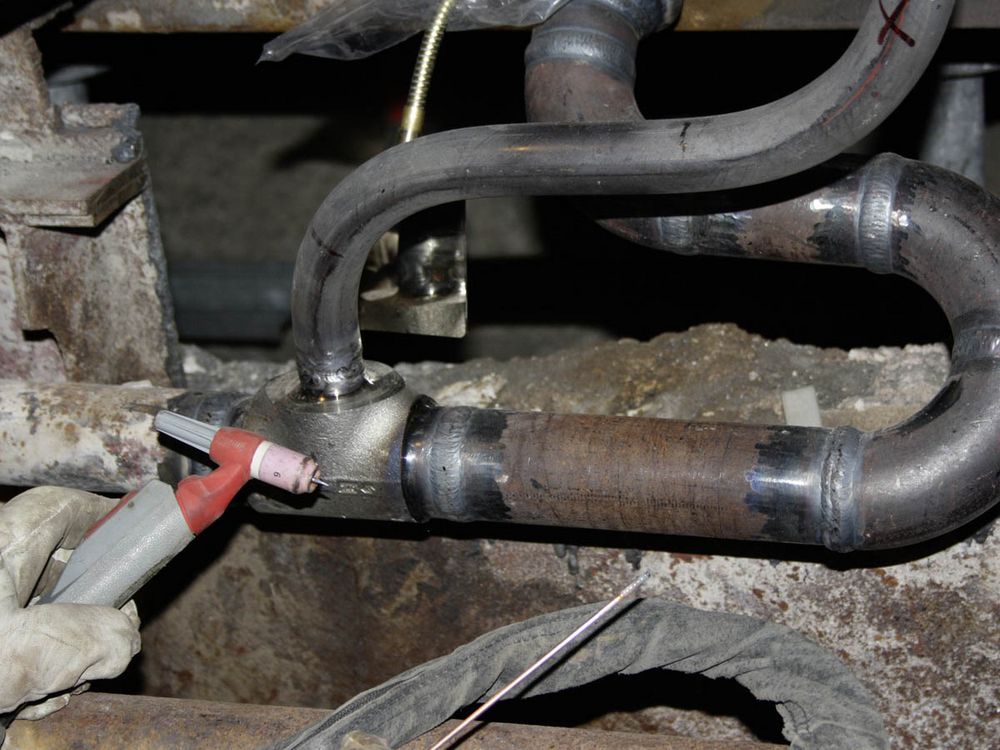 Entwässerung Druckteil Kessel