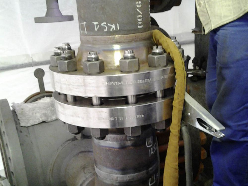 Schweißen HD Rohrleitung