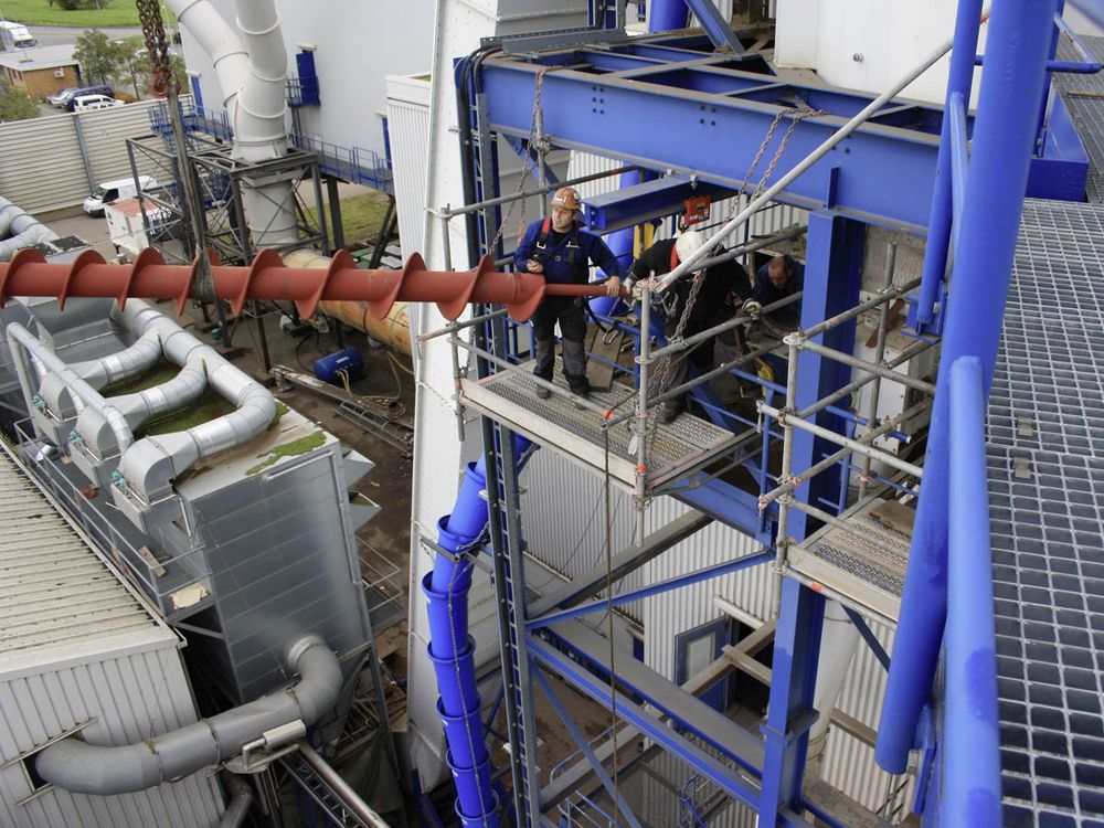 Montagearbeiten Schneckenmontage