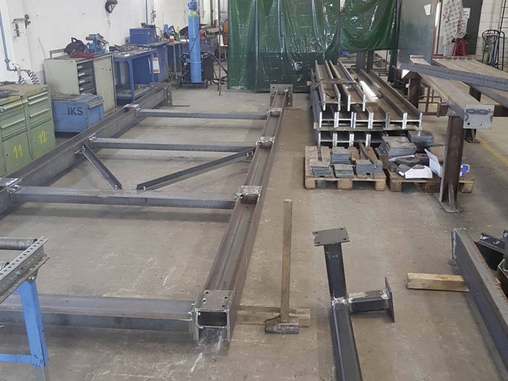 Stahlbaukonstruktion