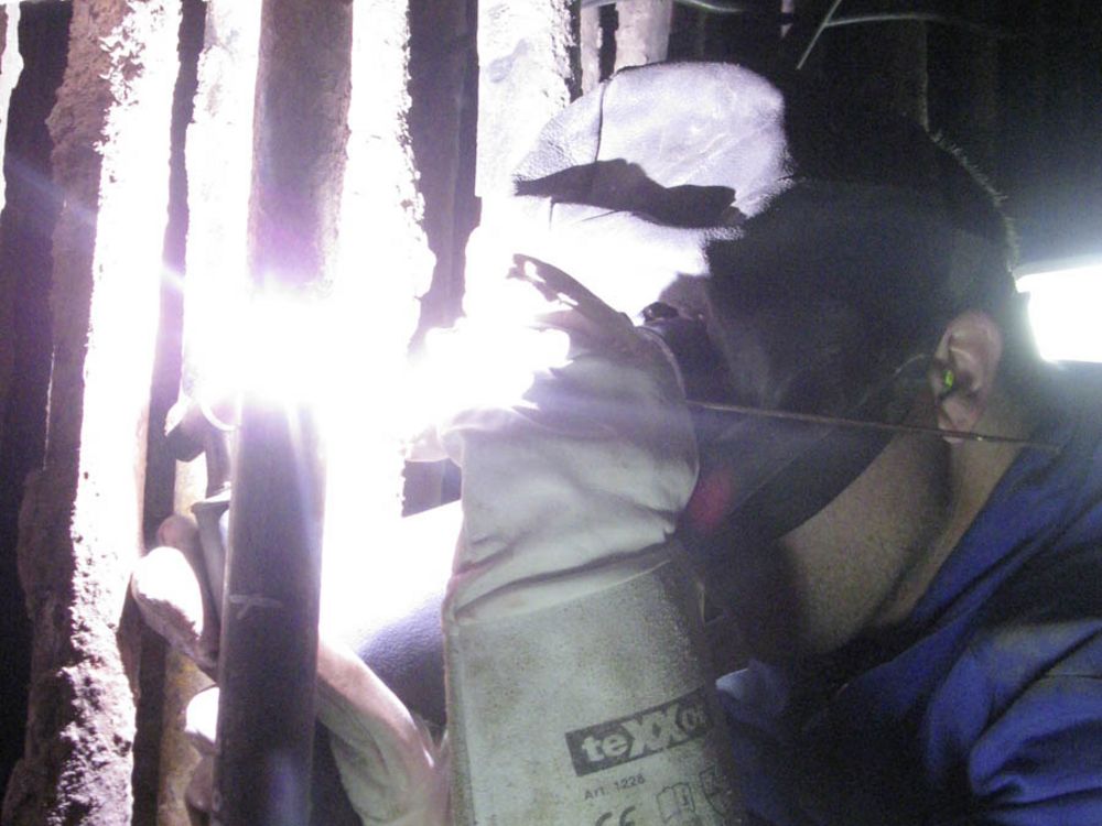 Schweißen unter schwierigen Bedingungen